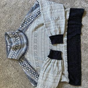 Free people mockneck crop sweater